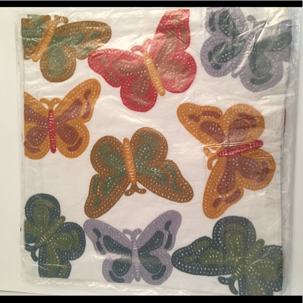 Embroidered Butterfly Pillow Cushion Slip Cover